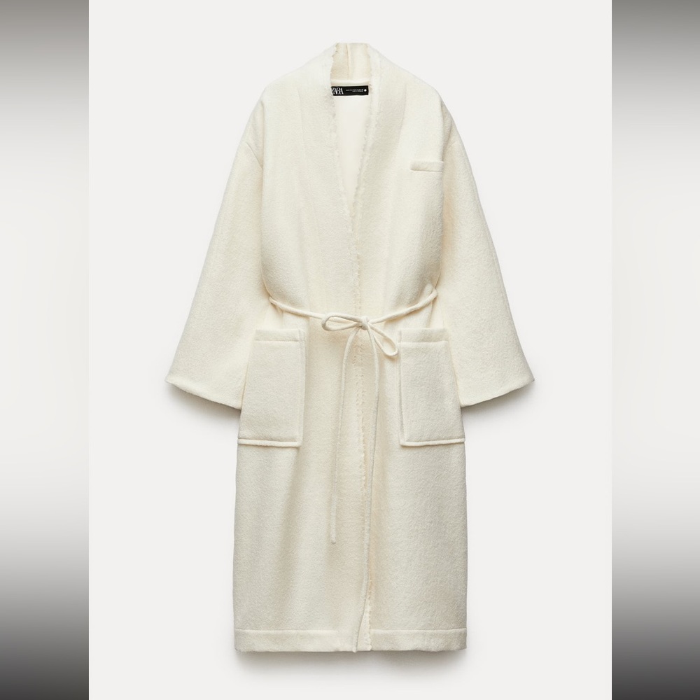 NWT Manteco Wool Coat ZW Collection - Picture 6 of 12